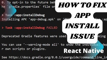 Fix app install debug failed in React Native 2024 || Install React Native Project in Personal Mobile