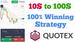 Quotex Best Winning Strategy 100% Profit | Binary Option | 1 Minute Strategy Win Every Trade | Live