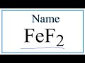 Naming and Charges of Iron Compounds