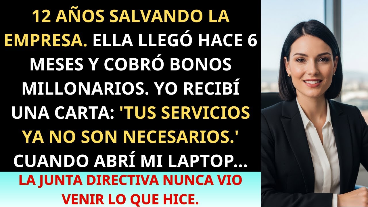 Ella Cobró Bonos en 6 Meses. Yo Salvé la Empresa por 12 Años. ¿Adivina Quién Se Fue Aplaudida?
