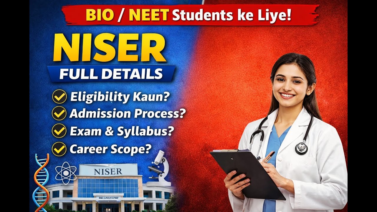 NISER kya Hai? | NEET students ke liye Best Career Options | Bio / Neet ...