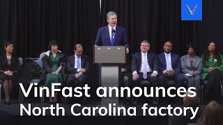 VinFast's North Carolina Factory Announcement