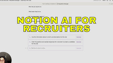 Notion AI for Recruitment: How to automate job descriptions and interview questions