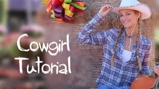 Cowgirl Makeup, Hair & Halloween Costume!