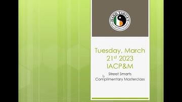 IAPC&M MasterClass: Street Smarts with Aidan Carroll