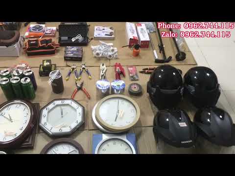 Video Hàng bãi nhật, mủ bảo hiễm HONDA, đồng hồ nhật, ly dữ... - youtube