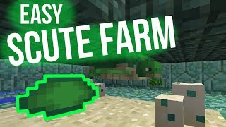 Simple Turtle Scute Farm Minecraft 1 13 Youtube