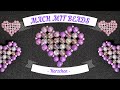 DIY Herz Herzchen aus Perlen ❣️ lila //MACH MIT BEADS / Schlüsselanhänger, Dekoration, Geschenk
