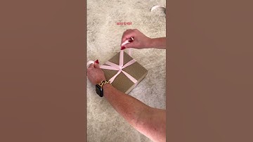 How to Tie the Perfect Ribbon Bow on a Gift | Easy Step-by-Step Tutorial #tutorial #howto #gift
