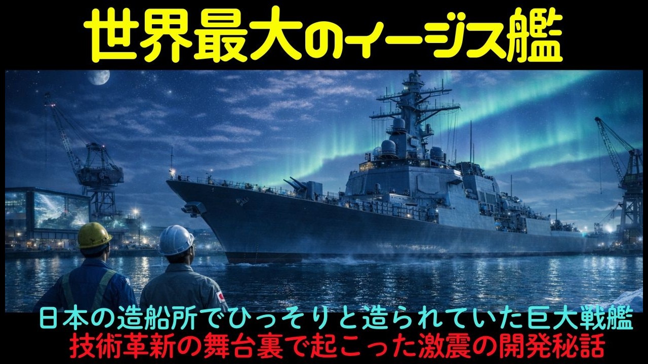 【日本人の知らない海外の反応】世界が諦めた巨大イージス艦を日本だけが完成させた理由、米国防総省が震えた怪物艦の正体とは？