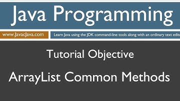 Learn Java Programming - ArrayList Common Methods Tutorial
