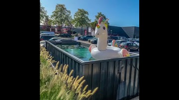 HRS Pool & Technical Equipment introduceert de Container zwembad bij ETC Design Centrum Europe