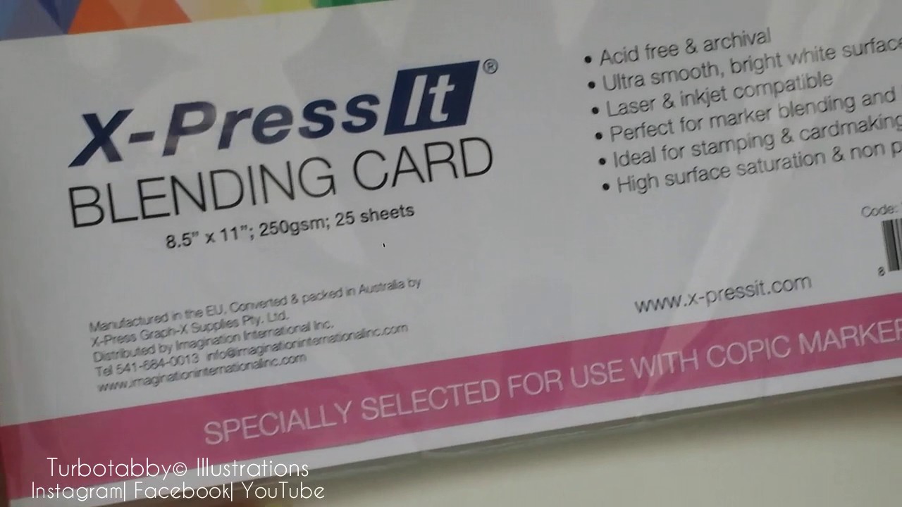 X-Press It Blending Card Review by Turbotabby© Illustrations 🐱