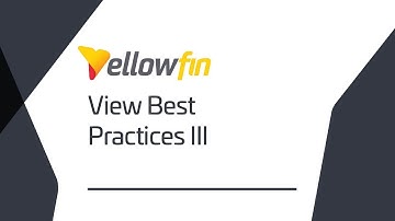 Best Practice | View Best Practices III