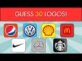 Guess the Logo Quiz | Can You Guess the 30 Logos?