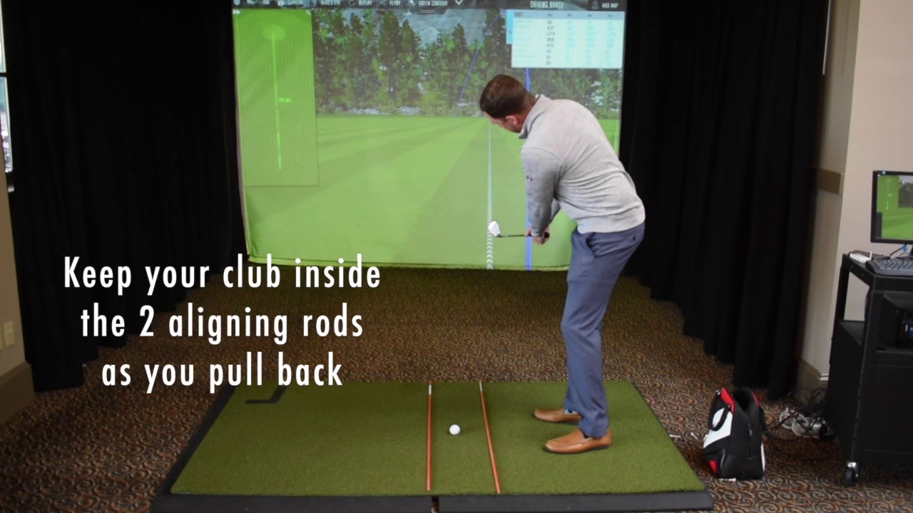 Indoor Golf Drills How to Improve Club Path! YouTube