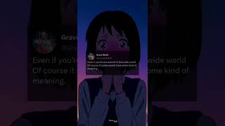 Your Name Quotes Video || #animequotes #shortsvideo