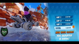 [CTR Nitro-Fueled] Blizzard Bluff: Time Trial Mode - N. Oxide Challenge (PR: 01:22:51)