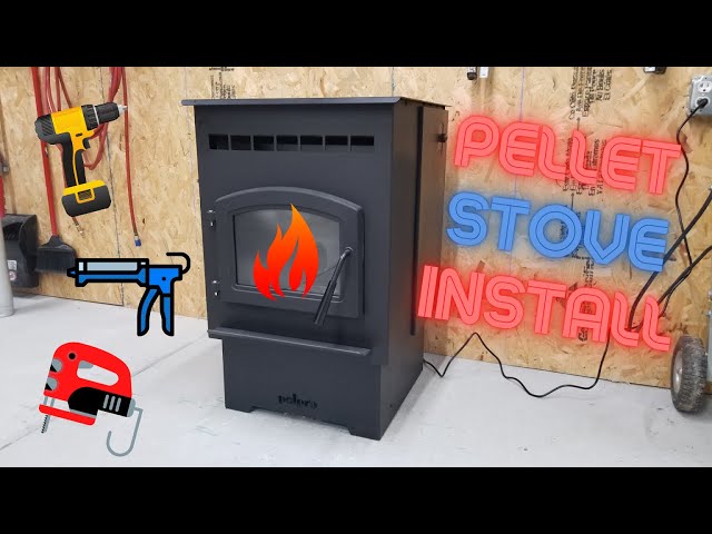 Pellet Stove Install - YouTube