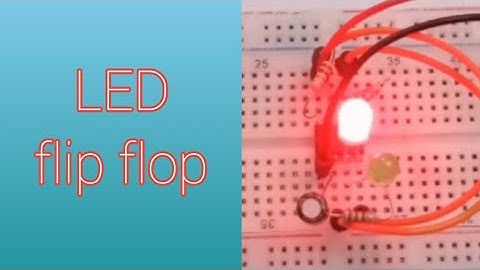 2 LED Flip-flop circuit with ne555 timer IC