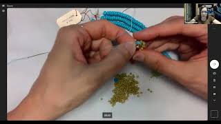 Herringbone Bangle with Outies!  Embellishment As-You-Go, part 1