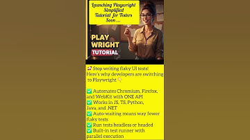 Playwright Tutorial Launching #testautomation #playwright #selenium #shortvideo