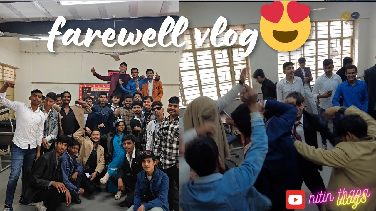 FAREWELL VLOG || end of school journey 😢|| NITIN THAPA VLOGS #4 - YouTube