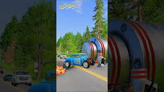 🚗💥 Mega Car Crash Ramp Challenge in BeamNG.drive!