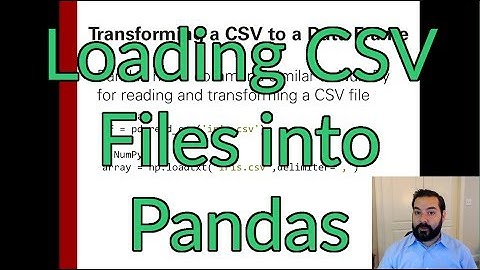 Loading CSV Data into a Pandas DataFrame