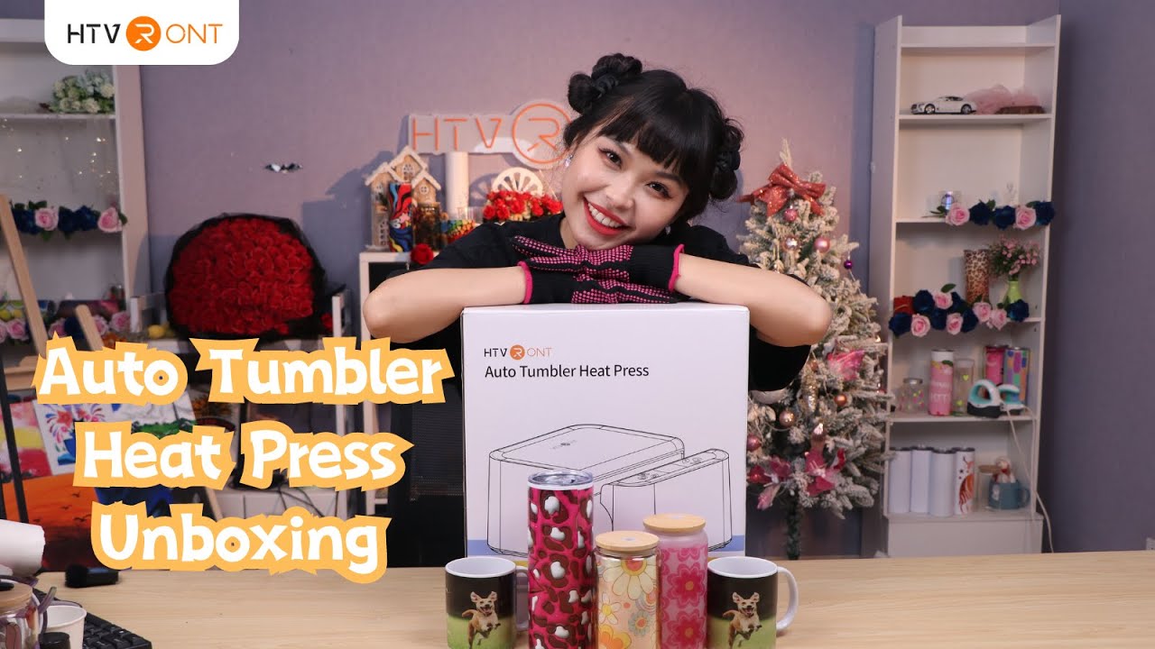 HTVRONT Auto Tumbler Heat Press Unboxing！ YouTube