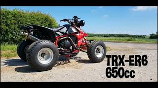 Honda TRX450R with a Kawasaki ER6N engine swap!