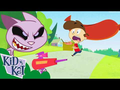 ¡Caos en la Fiesta del Hot Dog! | Niño Vs. Gato - WildBrain | Episodios completos para niños