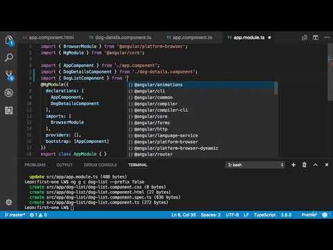 011 Creating a Component Using the Angular Cli
