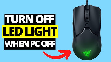 How To Turn Off Mouse Led Light When PC is Turned Off