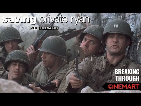 SAVING PRIVATE RYAN (1998) | Breaking Through Omaha Beach | Taking the Position FULL Scene 4K UHD