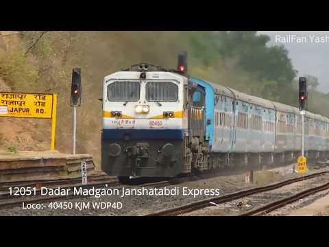 KONKAN RAILWAYS PRIDE :-[ 6 in 1 ] Janshatabdi Express Compilation 12051 /12052