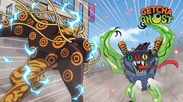 [Getcha Ghost] Ep1 The Legend of Ghost Hunter | Heron VS Stoplight Spectre! | Shinbi