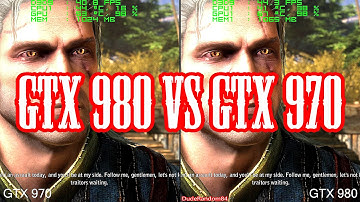 The Witcher 2 GTX 980 Vs GTX 970 Frame Rate Comparison