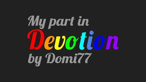 My layout part in Devotion by Domi77 (unbuffed)