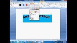 How to create a banner using MSWord