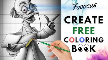 FOOOCUS How to create a free COLORING BOOK