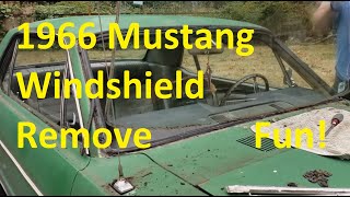 ep29 Bishops Garage  1966 Mustang Windshield Removal