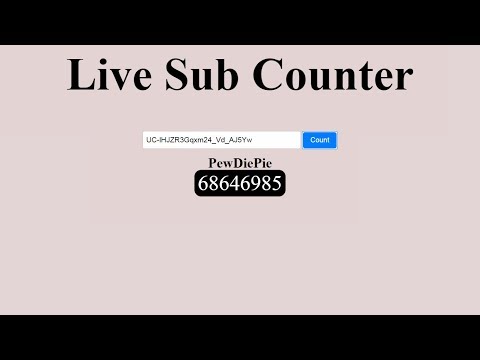 Creating a Live Subscriber Count Website in Less than 30 minutes