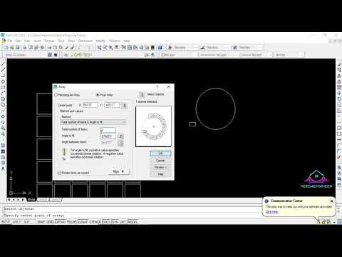 10. Autocad array command bangla tutorial