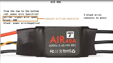 What are T-Motor drone ESC (electric speed controller wires)?