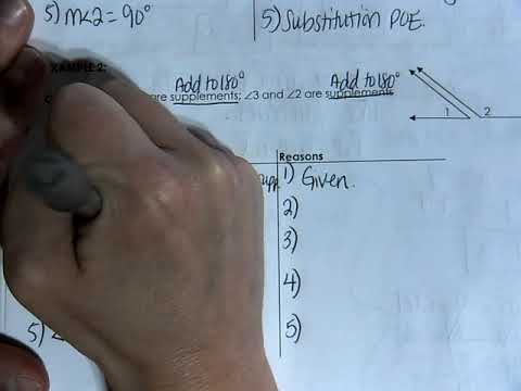 Unit 3 Day 5 Proofs About Lines and Angles Part 3 Examples - YouTube