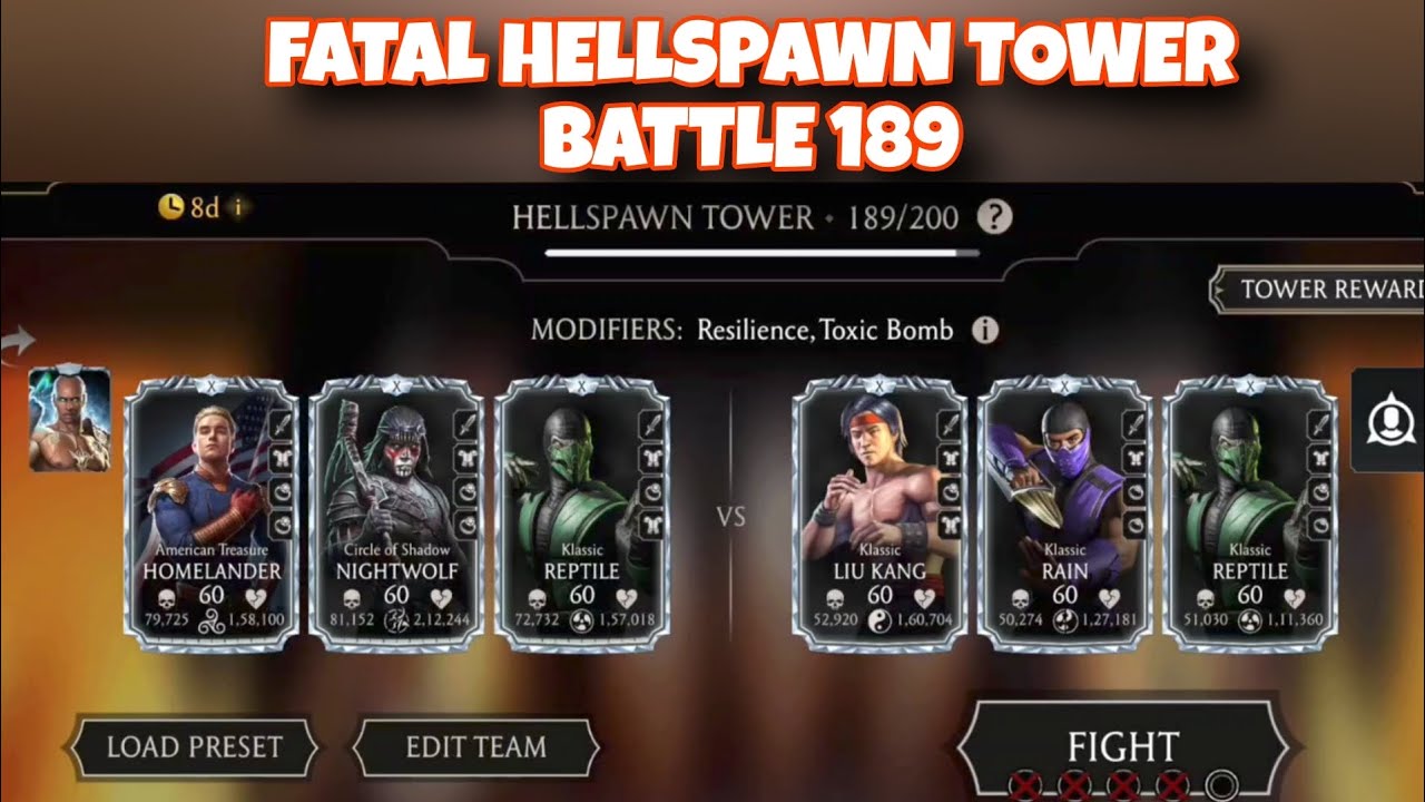 Fatal Hellspawn Tower Battle 189