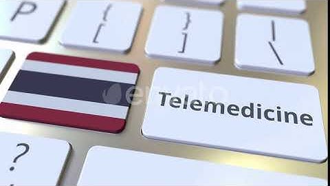 Telemedicine Text and Flag of Thailand on the Computer Keyboard | Motion Graphics - Envato elements