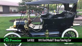 1911 Ford Model T Brass Touring Car // Lot K32 // 2021 Gone Farmin' Fall Premier