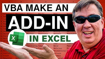 Excel - Learn how to create an Excel add-in in this Microsoft Excel tutorial! - Episode 745